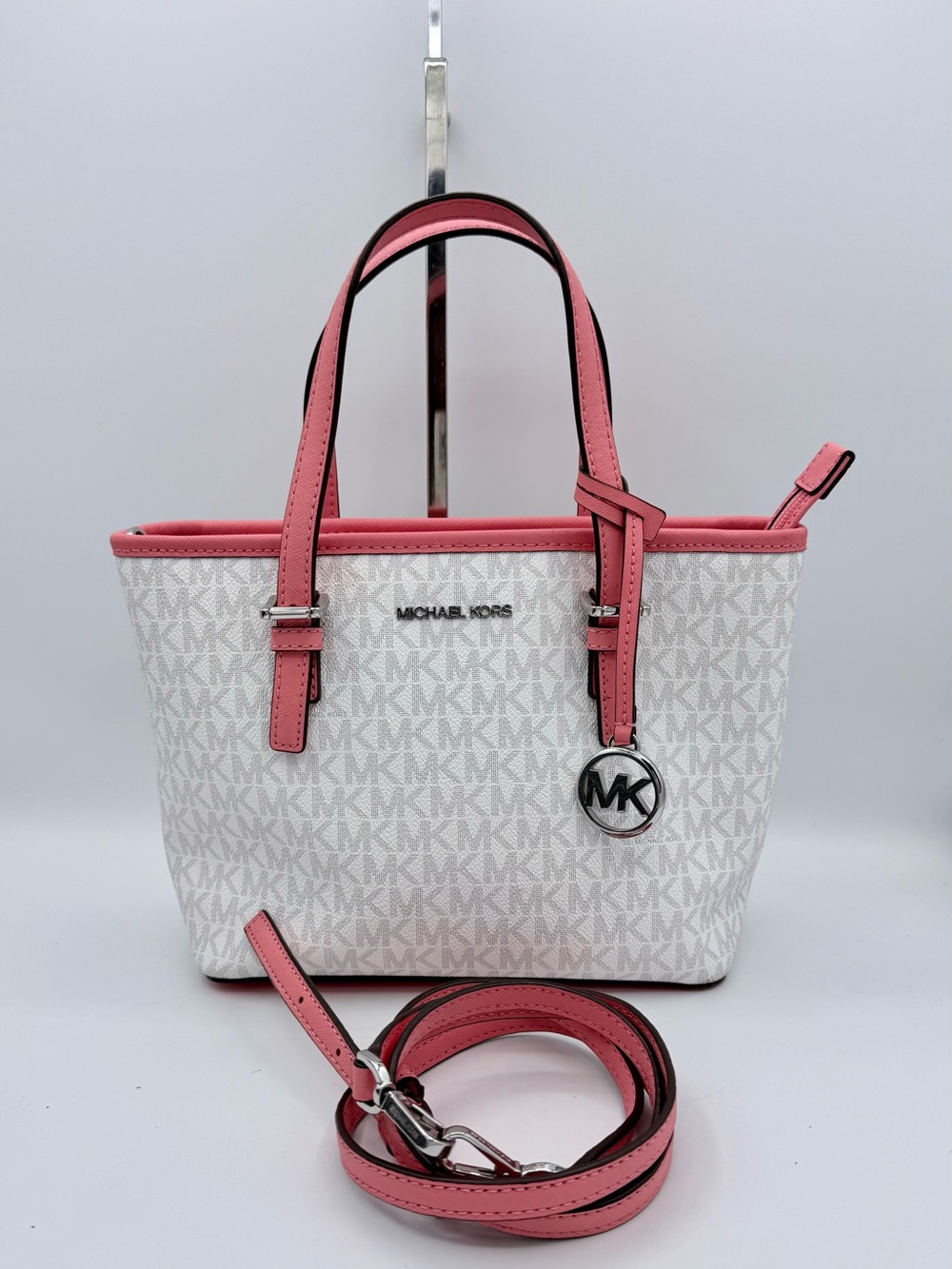 Michael Kors Jet Set Travel XS Coral Tote Bag